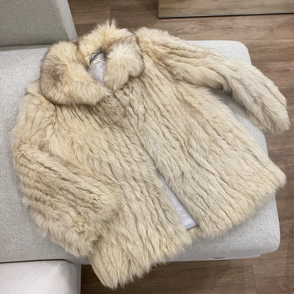 Real fox fur coat